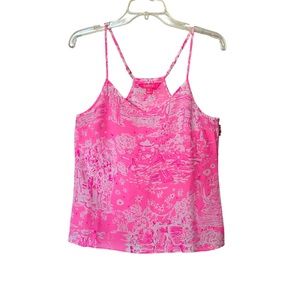 Lilly Pulitzer Camisole Skinny Dippin Sleeveless Tank Top